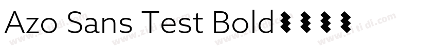 Azo Sans Test Bold字体转换